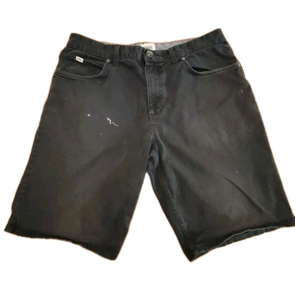 VANS Mens Shorts Size 34 Black "Off The Wall"